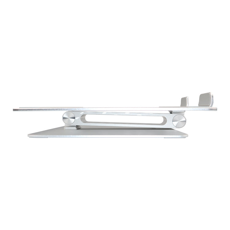 ErgoBase Silver – Verstellbarer Aluminium Laptop-Ständer (Faltbar)