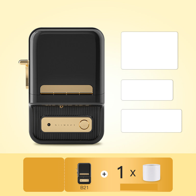 LabelPro B21 – Tragbarer Bluetooth Etikettendrucker im Retro-Look (Tintenlos)