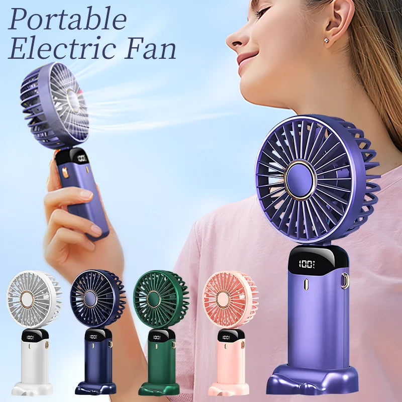Smart Breeze – 3-in-1 Faltbarer Mini-Ventilator mit LED-Display