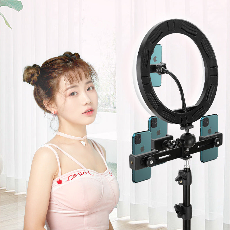 ProGlow 10" LED Ringlicht Set – Inkl. Tischstativ & Handyhalterung