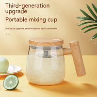 WhirlGlass Pro – Automatischer Rührbecher aus hitzebeständigem Glas (400ml)