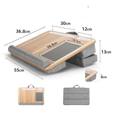 ErgoDesk Wood – Verstellbarer Laptop-Tisch für Bett & Sofa