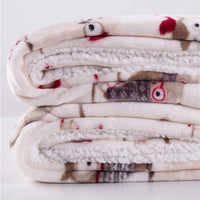 NordicWarm – Premium Lammfell-Kuscheldecke (Doppellagig & Extrawarm)