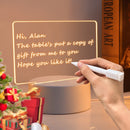 GlowNote – Beleuchtetes LED Notizboard inkl. Stift (Warmweiß)
