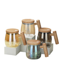 WhirlGlass Pro – Automatischer Rührbecher aus hitzebeständigem Glas (400ml)