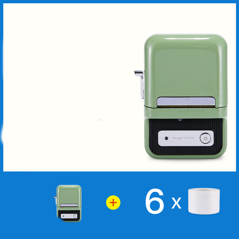 LabelPro B21 – Tragbarer Bluetooth Etikettendrucker im Retro-Look (Tintenlos)