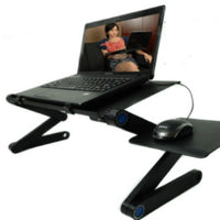 FlexiDesk Pro – 360° Verstellbarer Laptop-Ständer aus Metall (mit Kühlung)