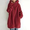 Fuzzy Cloud – Langer Teddy-Fleece Hoodie mit Reißverschluss