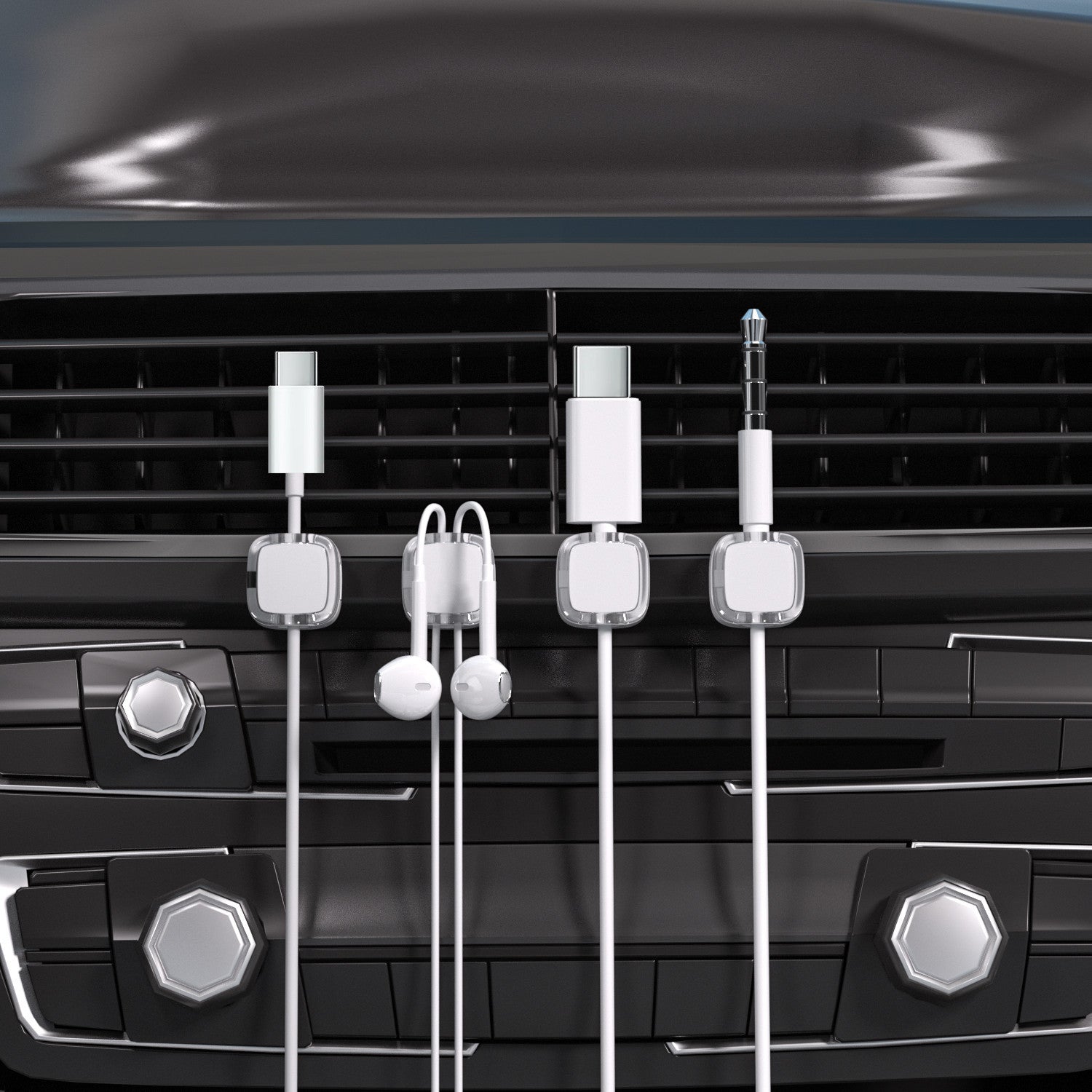 Magnetische Kabel-Clips für den Schreibtisch (3er Set)