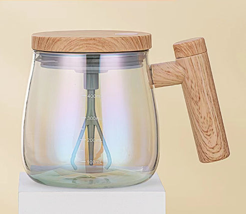 WhirlGlass Pro – Automatischer Rührbecher aus hitzebeständigem Glas (400ml)
