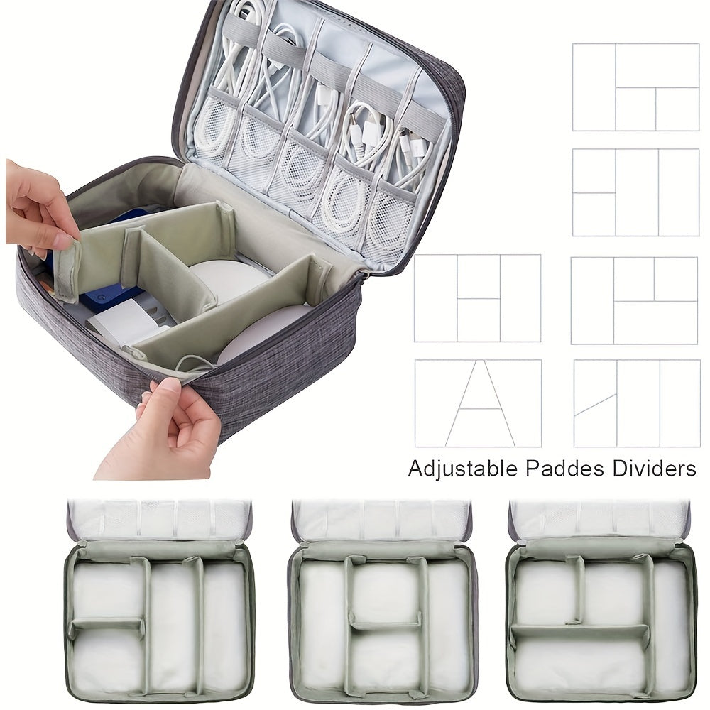 TechSafe Pro – Wasserdichter Elektronik-Organizer mit DIY-Fächern