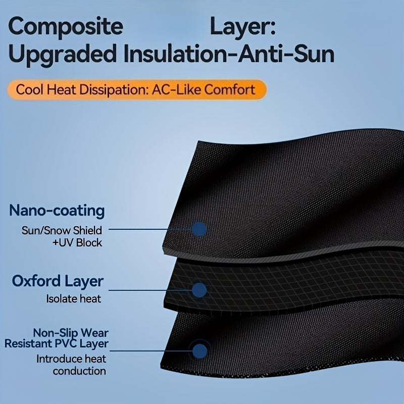 Anti-Frost Auto Windschutzscheibenabdeckung Magnetisch - XL Silber