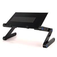 FlexiDesk Pro – 360° Verstellbarer Laptop-Ständer aus Metall (mit Kühlung)