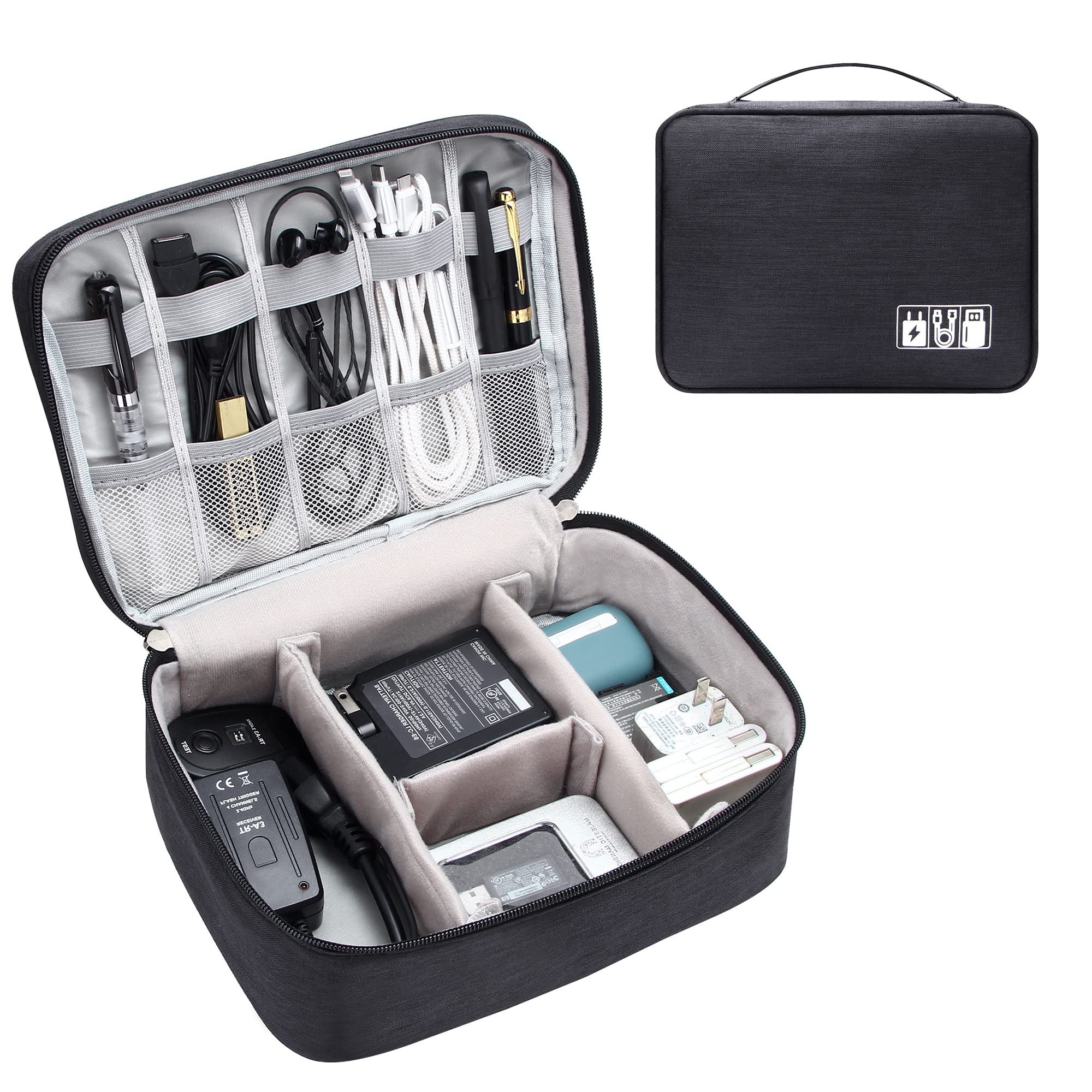 TechSafe Pro – Wasserdichter Elektronik-Organizer mit DIY-Fächern