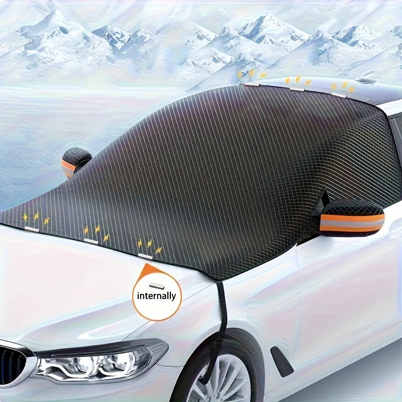 Anti-Frost Auto Windschutzscheibenabdeckung Magnetisch - XL Silber