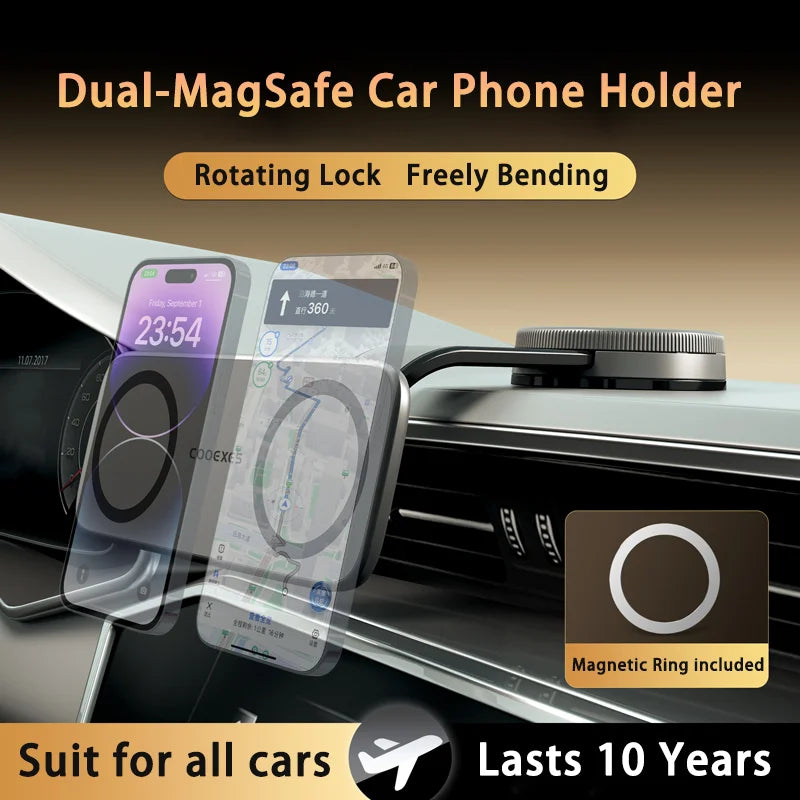 MagFlex Pro – Flexible Premium Auto-Handyhalterung (360° Aluminium-Design)
