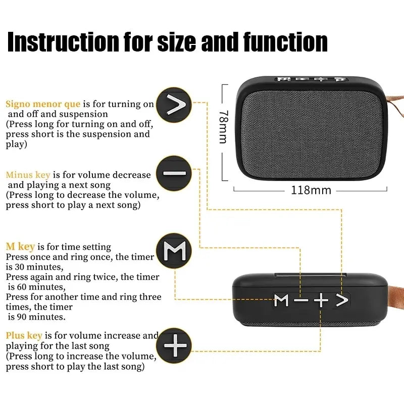 Fabric Sound Mini – Tragbarer Bluetooth Lautsprecher für Outdoor & Reise