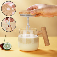 WhirlGlass Pro – Automatischer Rührbecher aus hitzebeständigem Glas (400ml)