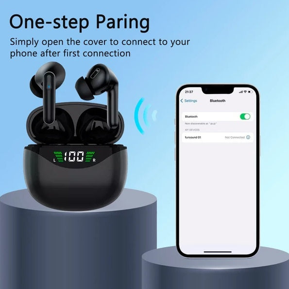 AquaBeat Pro – Wasserdichte Bluetooth 5.3 Kopfhörer mit Power-Case