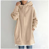 Fuzzy Cloud – Langer Teddy-Fleece Hoodie mit Reißverschluss