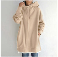 Fuzzy Cloud – Langer Teddy-Fleece Hoodie mit Reißverschluss
