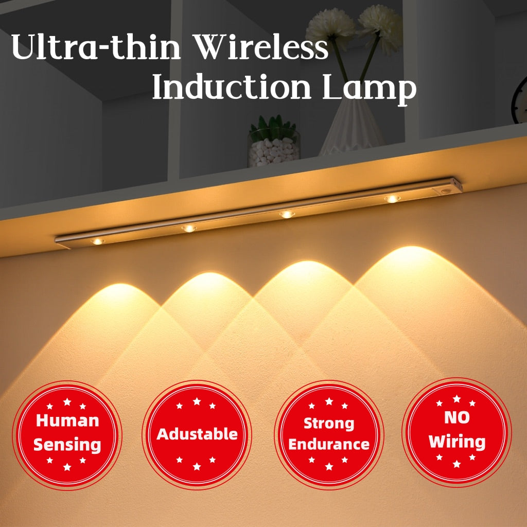 LumiSense Ultra – Kabellose LED-Leiste mit Bewegungssensor (Magnetisch)
