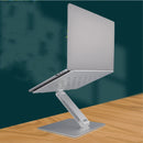 ErgoBase Silver – Verstellbarer Aluminium Laptop-Ständer (Faltbar)