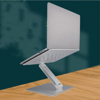ErgoBase Silver – Verstellbarer Aluminium Laptop-Ständer (Faltbar)