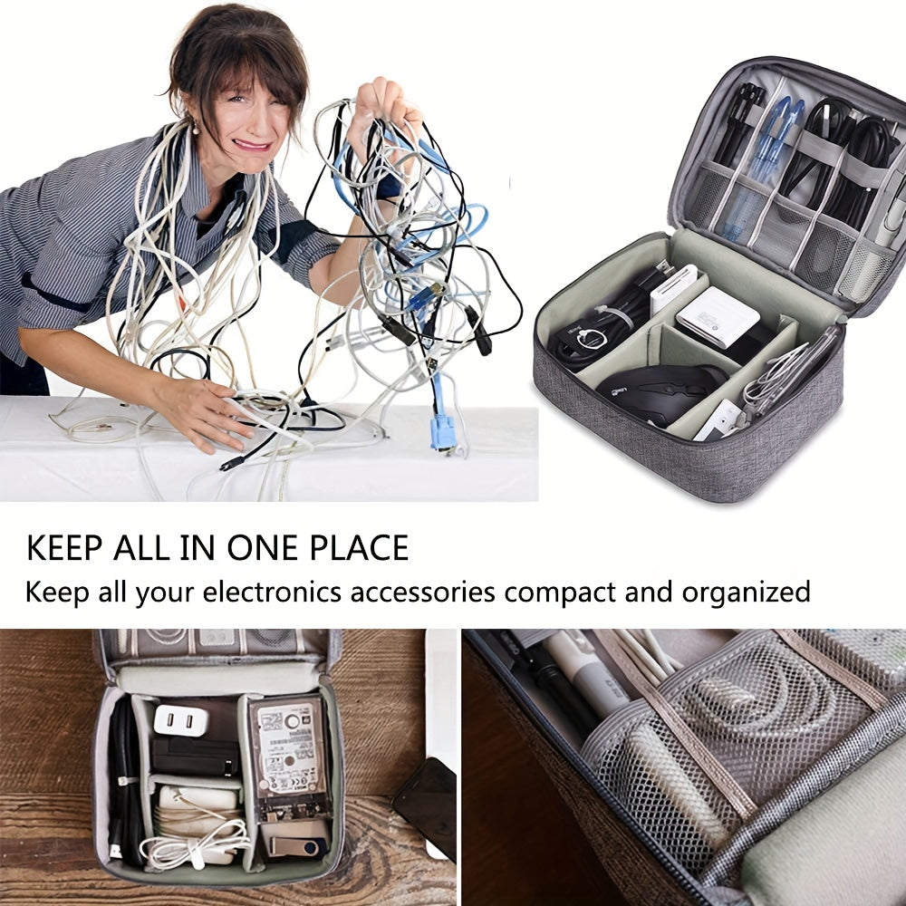 TechSafe Pro – Wasserdichter Elektronik-Organizer mit DIY-Fächern