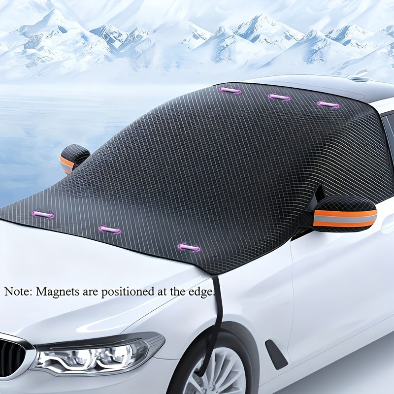 Anti-Frost Auto Windschutzscheibenabdeckung Magnetisch - XL Silber