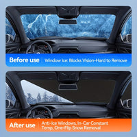 Anti-Frost Auto Windschutzscheibenabdeckung Magnetisch - XL Silber