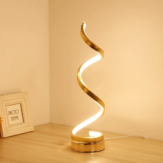 AuraDesk – Elegante Design-Tischlampe (45cm, Metall-Finish)