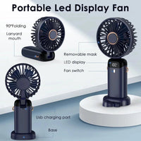 Smart Breeze – 3-in-1 Faltbarer Mini-Ventilator mit LED-Display