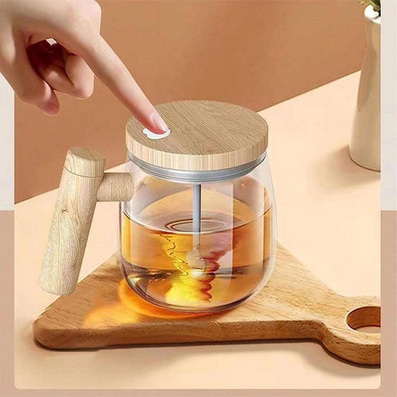 WhirlGlass Pro – Automatischer Rührbecher aus hitzebeständigem Glas (400ml)